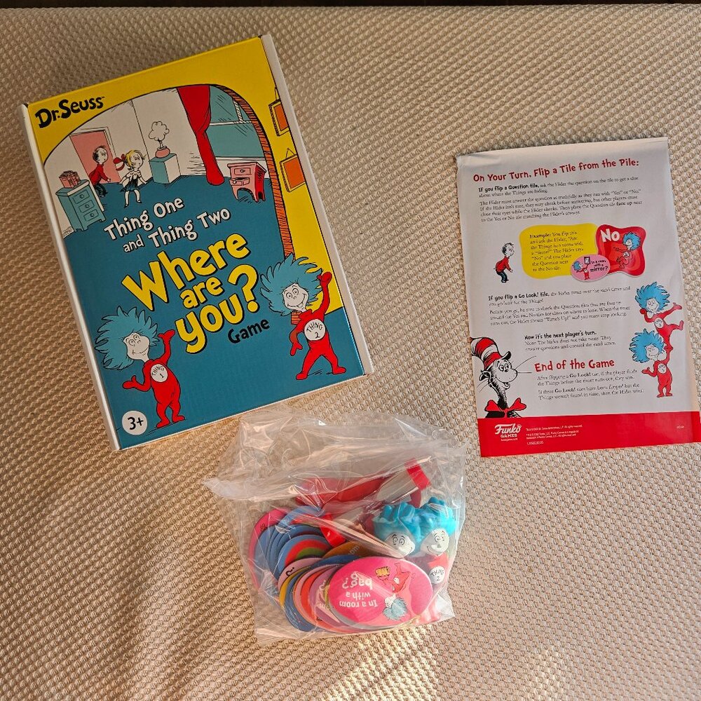 Dr Seuss - Thing one and thing two - Where are you - Board‎ Game